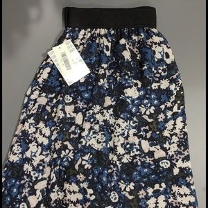 LulaRoe Lola XL Blue Floral